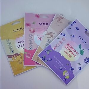 SOQU Skincare Mask Set of 4  for all skin types
